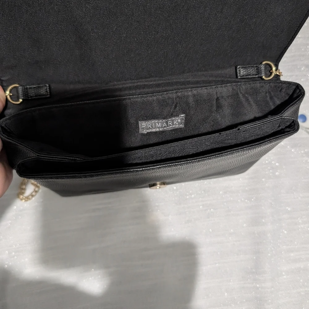 Primark black faux